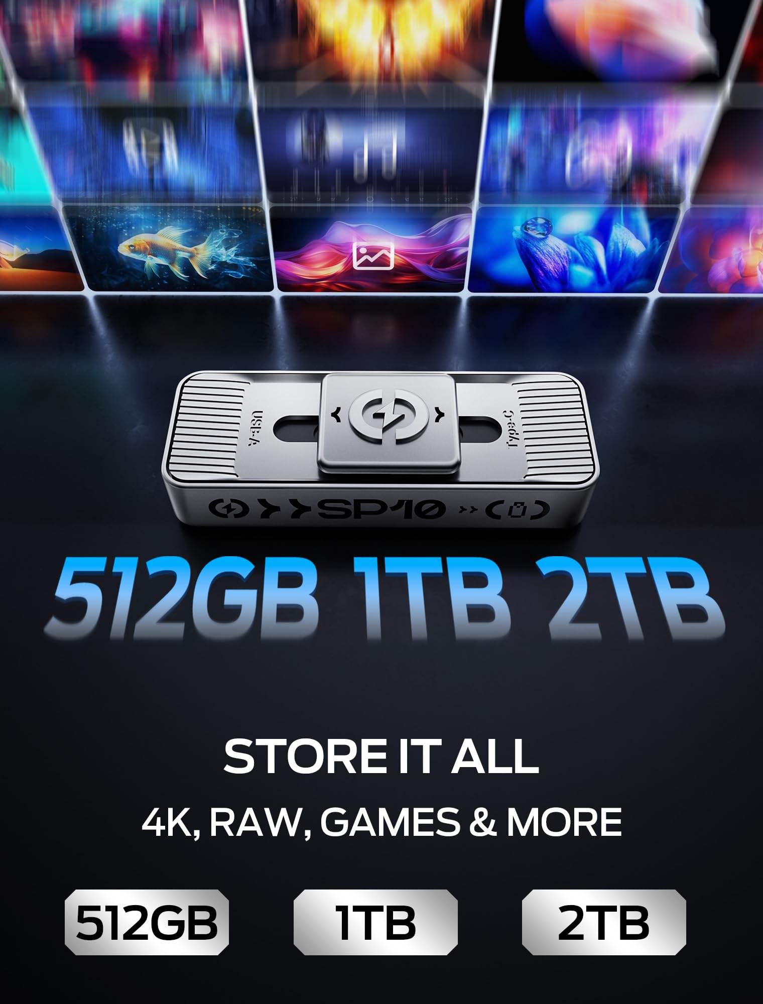 Amazon.com: MOVE SPEED 2TB 1050MB/s Read High-Speed External Drive